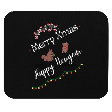 Discover Merry Xmas Happy New Year Mouse Pads
