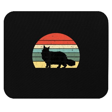 Discover Cat Lover Gift Mouse Pads Retro Maine Cat