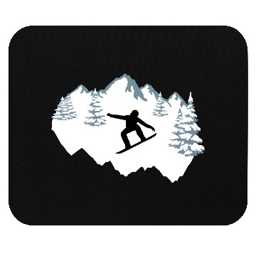 Discover Snowboarding, snowboarder Mouse Pads