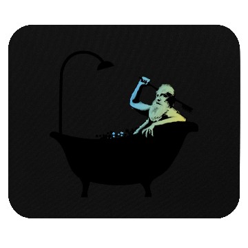Discover Banksy - Grandpa in the bathtub Mouse Pads