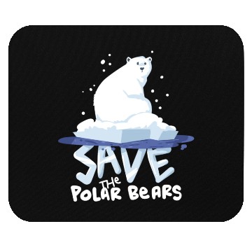 Discover Save The Polar Bears Save Animals Mouse Pads