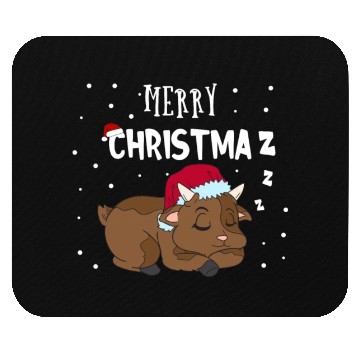 Discover Funny Goat Merry Christmaz Christmas Farmer Mouse Pads