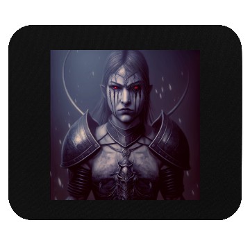 Discover Mashup Female Vampire & Dark Fantasy Knight Mouse Pads