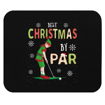Discover Golf Elf Pun Golfer Christmas Golfing Mouse Pads