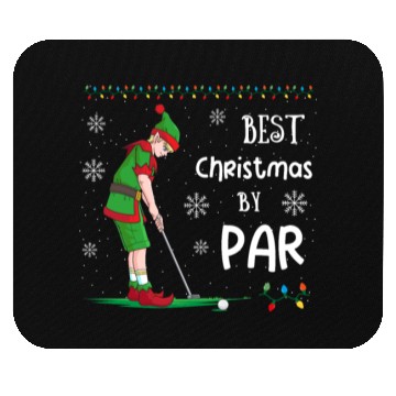 Discover Golf Elf Pun Golfer Christmas Golfing Mouse Pads