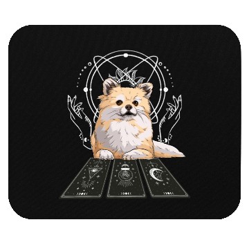 Discover Corgi Tarot Card Reader Cool Tarot Cartomancy Mouse Pads