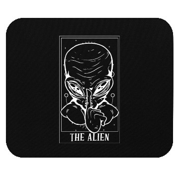 Discover Funny The Alien Tarot Card For Tarot Cards Mouse Pads