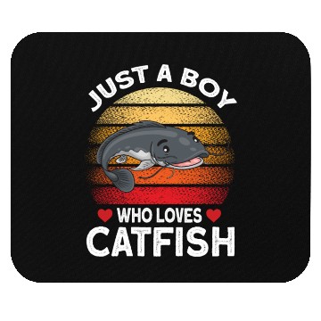 Discover Just A Boy Who Loves Catfish Mouse Pads