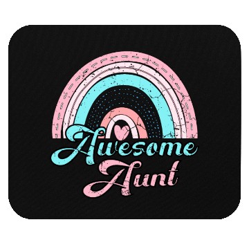 Discover Awesome Aunt retro rainbow vintage Mouse Pads