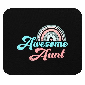 Discover Awesome Aunt retro rainbow vintage Mouse Pads