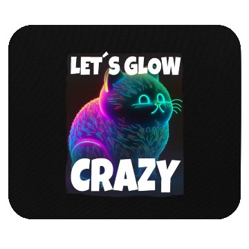 Discover Lets Glow Crazy Cat Kitten Fluffy Cat Mouse Pads