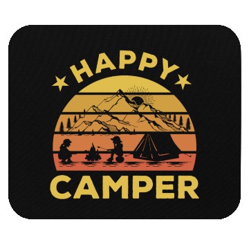 Discover Happy Camper Mouse Pads