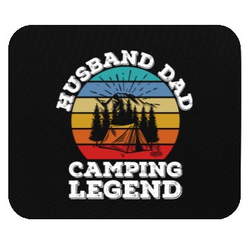 Discover Husband Dad Camping Legend Mouse Pads