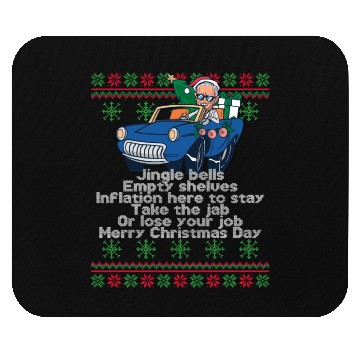 Discover Jingle Bells Empty Shelves Inflation Here Funny Ch Mouse Pads