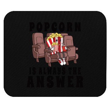 Discover Movie Watching Cinema Popcorn Binge Watching Mouse Pads