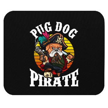 Discover Pug Pirate Dog Mouse Pads