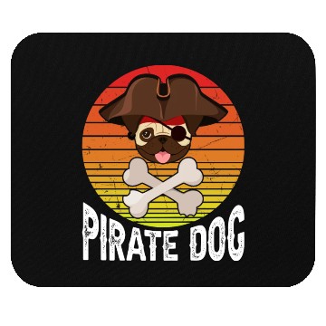 Discover Pug Pirate Dog Mouse Pads
