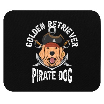 Discover Golden Retriever Pirate Dog Mouse Pads