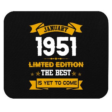 Discover January 1951 Birthday Surprise Mouse Pads