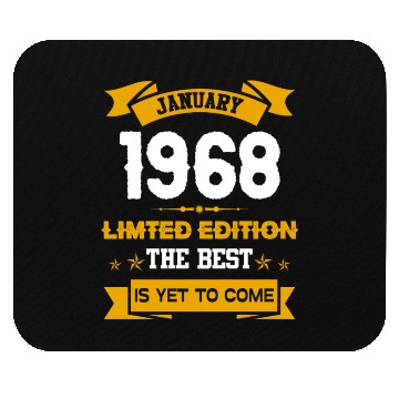 Discover January 1968 Birthday Surprise Mouse Pads