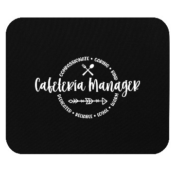 Discover Cafeteria manager, lunch lady, worker Mouse Pads