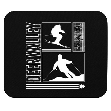 Discover Ski Mouse Pads, Deer Valley Souvenir Skiing Snowboard