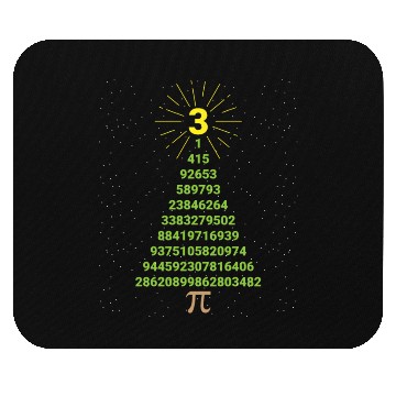 Discover Funny Pi Christmas Tree Math Teacher Mouse Pads