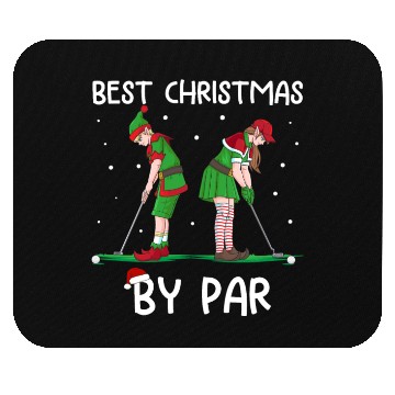 Discover Golf Elf Pun Golfer Christmas Golfing Mouse Pads
