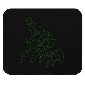 Discover cycling sihouette Mouse Pads