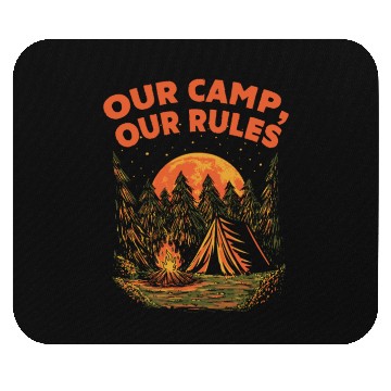 Discover Our Camp Our Rules Summer Wildlife Tropical Outdoo Mouse Pads