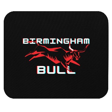 Discover Birmingham bull Mouse Pads
