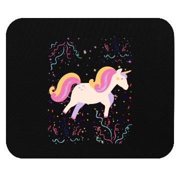 Discover Unicorn On Space Mouse Pads