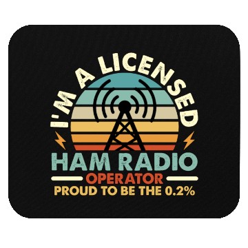 Discover Ham Radio I'm A Licensed Ham Retro Radio Operator Mouse Pads
