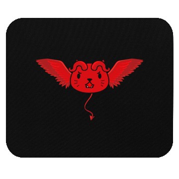Discover Cute devil cat Mouse Pads
