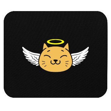 Discover Cute angel cat Mouse Pads