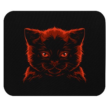 Discover Devil cat Mouse Pads