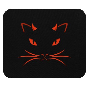 Discover Devil cat Mouse Pads