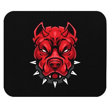 Discover Devil pitbull dog Mouse Pads