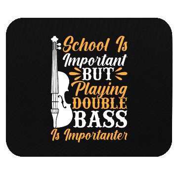 Discover Back To School Playing Double Bass Contrabassist P Mouse Pads