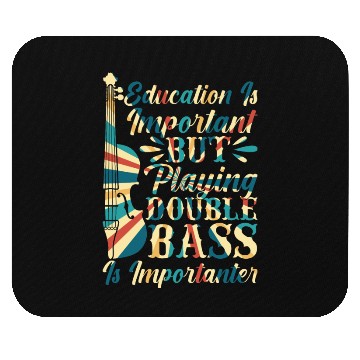 Discover Back To School Double Bassist Player Mouse Pads