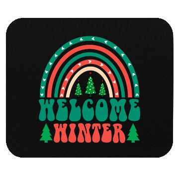 Discover Welcome Winter Mouse Pads