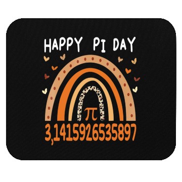 Discover Happy Pi Day Mathematic Math Leopard Rainbow Mouse Pads
