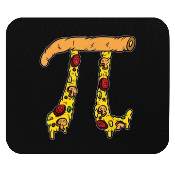 Discover Pizza Pi Funny Pi day gift funny Pizza Pi Mouse Pads