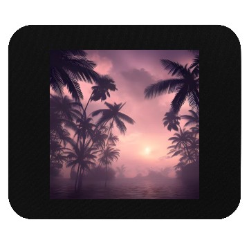 Discover Evening among palm trees Mouse Pads
