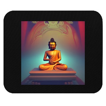 Discover Buddha statue portrait Mouse Pads