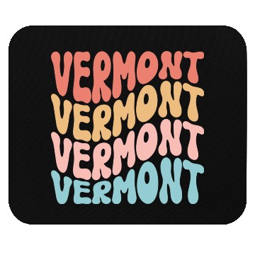 Discover Retro Vermont Use State Mouse Pads