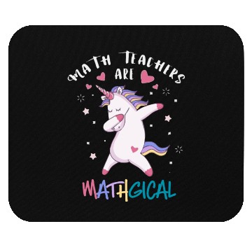 Discover Math Teacher Unicorn Mouse Pads