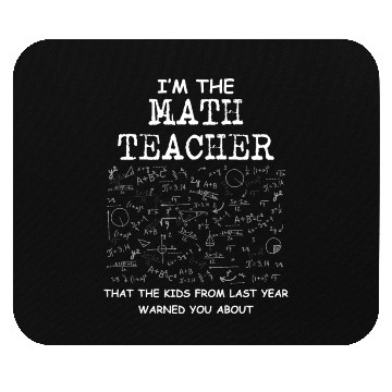 Discover Math Teacher Unicorn Mouse Pads