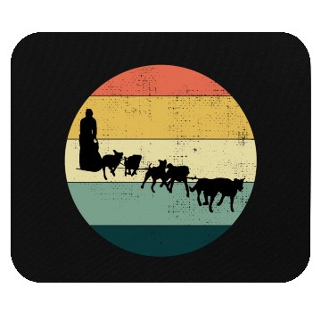 Discover Husky Sledding Sled Dog Racing Alaskan Racers Mouse Pads
