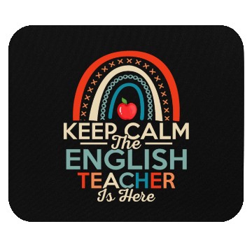 Discover Keep Calm The English Teacher Is Here Language Gra Mouse Pads